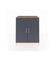 Hyperion Şifonyer 2 Kapaklı 88x44x106 Çam-Antrasit