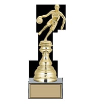 ODAK KUPA - Figürlü Kupalar - Basketbol Kadın Figürlü Kupalar FG-023 C - 28 cm