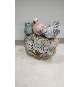 3 Lü  Kuş Detaylı Polyester Dekoratif Obje
