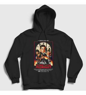 Presmono Unisex Siyah Threat Level Dizi The Office Kapüşonlu Sweatshirt 346431tt