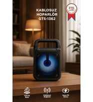 Torima Bluetooth Hoparlör Rgb Işıklı Kablosuz Speaker GTS-1362 Siyah