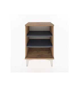 Arges Komodin 2 Raflı 44x30x64 Çam-Antrasit