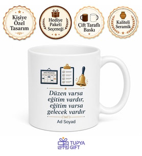 Müdür Yardımcısı Nöbet Çizelgesi Yoklama Fişi Ders Zili Kupa Hediye Bardak