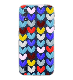 PrintiFy Samsung Galaxy A01 ile Uyumlu Water Color 1  Kamera Korumalı Şeffaf  Kılıf