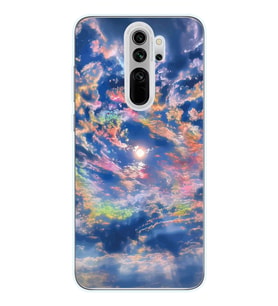 Redmi Note 8 Pro Uyumlu Gökyüzü Manzaralı Tasarımlı Şeffaf Telefon Kılıfı