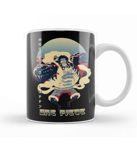 One Piece Monkey D Luffy 04 Kupa Bardak Porselen