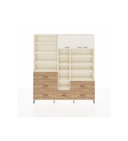 Arges Dolap 17 Raflı 6 Çekmeceli 3 Kapaklı 220x30x243 Aytaşı-Aytaşı/Çam
