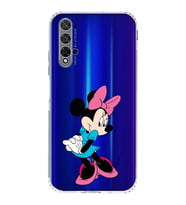 Huawei Honor 20  Kamera korumalı Kapak Minnie Mouse Tasarımlı  Şeffaf Kılıf