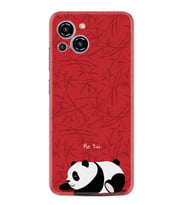 Reeder S23 Max Pro Kılıf Resimli Desenli Silikon Platinium Series Sleeping Panda 1810