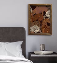 BK Gift Yatak Odası Konseptli Doğal Masif Ahşap Çerçeveli Tablo 45x65cm-17