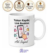 Kaydırmalı Link Veren Influencer Adayı Esprili Alışveriş Kupası Hediye