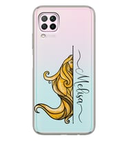 Huawei Başak Burcu Tasarımlı Şeffaf Telefon Kılıfı