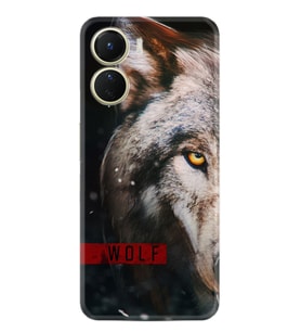 Vivo Y16 Kılıf Silikon Desen Özel Seri Wolf Eyes 1758