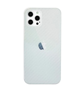 Newface Apple iPhone 12 Pro Max Kılıf Karbon PP Silikon - Şeffaf