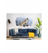 BEYAZ LEOPAR MDF TABLO-3491