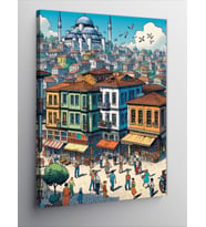 Kanvas Tablo İstanbul'Da Bir Semt