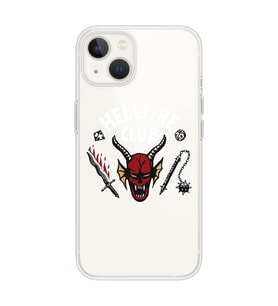 Iphone 14 Uyumlu Hellfire Club Tasarımlı Şeffaf Telefon Kılıfı
