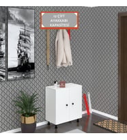 Kenzlife ayakkabılık cimcime4 byzbyz 68*060*32 kapaklı 4 raflı 12 çift ayakkabı kapasitesi