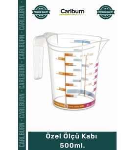 Özel Üretim Sağlıklı Plastik Malzeme Pratik Mutfak Gereci Şeffaf Ölçekli Özel Ölçü Kabı 500ml