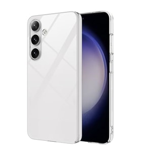Coverzone Galaxy S25 ile uyumlu K?l?f Z-Droga Kapak ?effaf P�r�zs�z Y�zey Kamera �?k?nt?l? Koruma Galaxy S25 i�in ?effaf Sert K?l?f