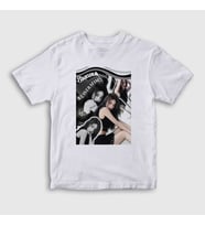 Presmono Unisex Çocuk Beyaz Sakura K Pop Le Sserafim T-Shirt 482189tt