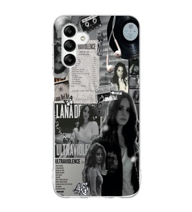 Samsung Galaxy A04S Uyumlu Lana Del Rey Desenli Şeffaf Telefon Kılıfı
