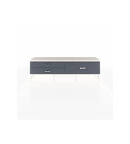 Arges TV Ünitesi 3 Çekmeceli  176x30x51 Antrasit-Aytaşı/Antrasit