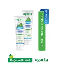 2 Adet Doğal Yoğun Naneli Florürsüz Ferah Nefes Diş Macunu 100 Ml