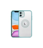 Apple iPhone 12 Uyumlu Kılıf Kamera Korumalı Logo Gösteren Zore Esta Kapak (Açık Yeşil)