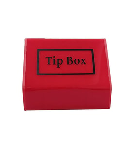 Tipbox - Bahşiş Kutusu Kırmızı - 15x10xh12cm
