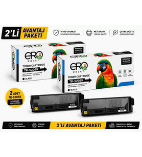 Kyocera TK-5205K Siyah Muadil Toner - 2'li Avantaj Paket