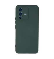 Vivo V23 5g Kılıf Nano İçi Kadife Silikon - Koyu Yeşil