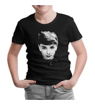 Audrey Hepburn Siyah Çocuk Tshirt