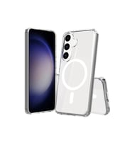 Samsung Galaxy S24 Kılıf Magneticsafe Şeffaf Silikon - Şeffaf