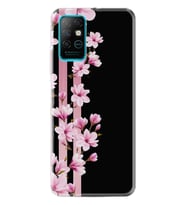 Infınıx Note 8 Kılıf Desenli Silikon Kılıf Pink Flowers 3 1393