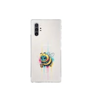 Samsung Galaxy Note 10 Plus ile uyumlu Splash arı tasarımlı şeffaf silikon kılıf
