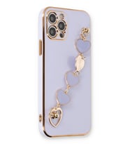 Iphone 12 Kılıf Esila Silikon - Lila
