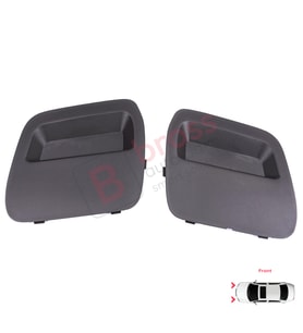 Renault Dacia Duster MK2 HM 2017-2023 511804555R için Ön Tampon Çeki Demiri Kapağı Seti Siyah