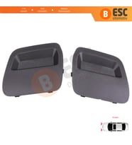Renault Dacia Duster MK2 HM 2017-2023 511804555R için Ön Tampon Çeki Demiri Kapağı Seti Siyah