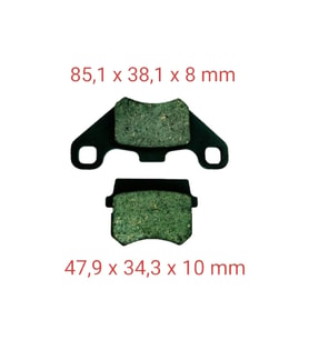 Mondial Atv Terratrack 200 Ön Fren Disk Balatası Orj