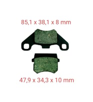 Mondial Atv Terratrack 200 Ön Fren Disk Balatası Orj