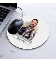 Kişiye Özel Hediye Karikatürlü En Başarılı Erkek Kameraman Mousepad