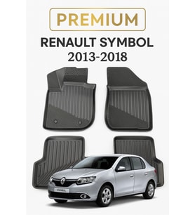 Renault Symbol 2013-2018 Uyumlu 3D Oto Paspas Premium