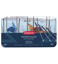 Derwent Watercolour Pencil Suluboya Kalem Seti 36'lı Teneke Kutu 