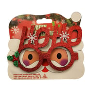 Yılbaşı Partisi Eğlenceli Kırmızı Ho Ho Gözlük 1 Adet