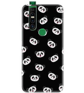Infinix S5 Pro Kılıf Silikon Desen Panda Suratları 1773