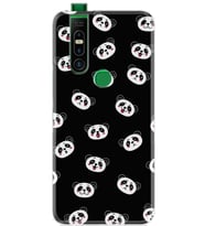 Infinix S5 Pro Kılıf Silikon Desen Panda Suratları 1773