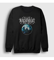 Presmono Unisex Siyah Haunted House Katatonia Sweatshirt 403098tt