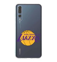 Huawei P20 Pro Uyumlu Kapak LA Lakers Tasarımlı Şeffaf Silikon Kılıf