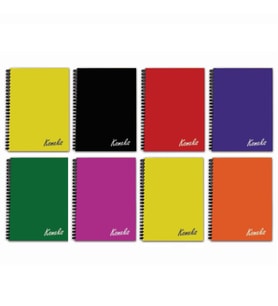 Komeks Spiralli Defter Plastik Kapak Kareli 96 YP A4 96/4 SA4